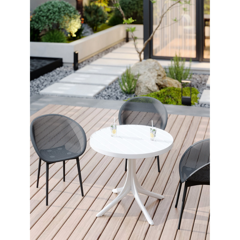 2 Warm Grey All-Weather Lounge Chairs, Pp Plastic For Indoor/Outdoor, Lightweight Patio, Beach, Living Room, High-Grade Pp, , -, , 90 Setup, Non-Scratch, Fashion-Forward Mesh, Ergonomic Contour, All