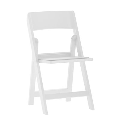 Commercial Resin Folding Event Chair With Removable Vinyl Padded Seat
