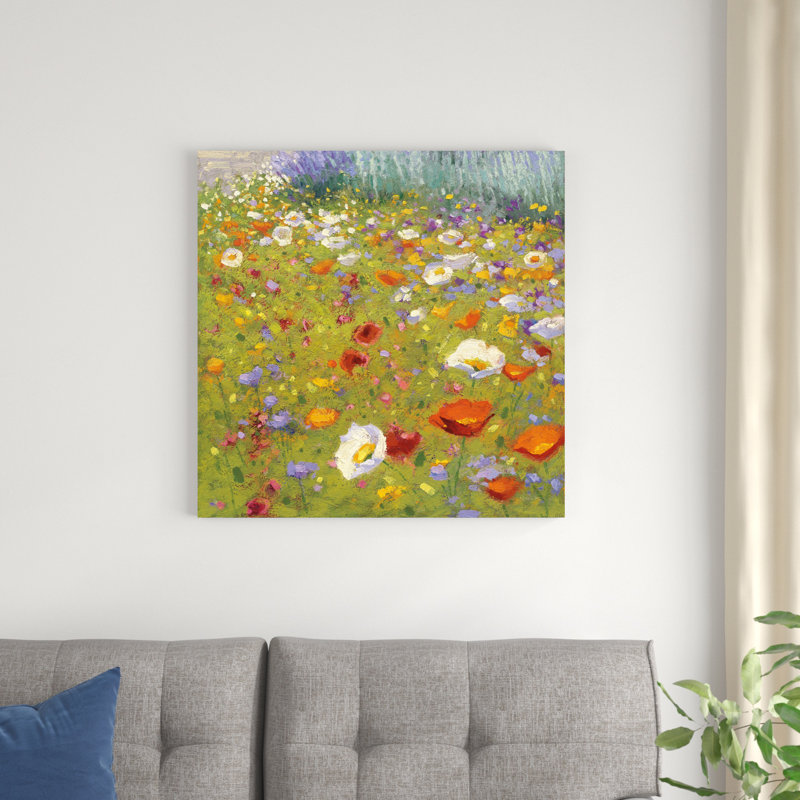 Champ de fleur II, H 30 po x l 30 po x P 1,25 po