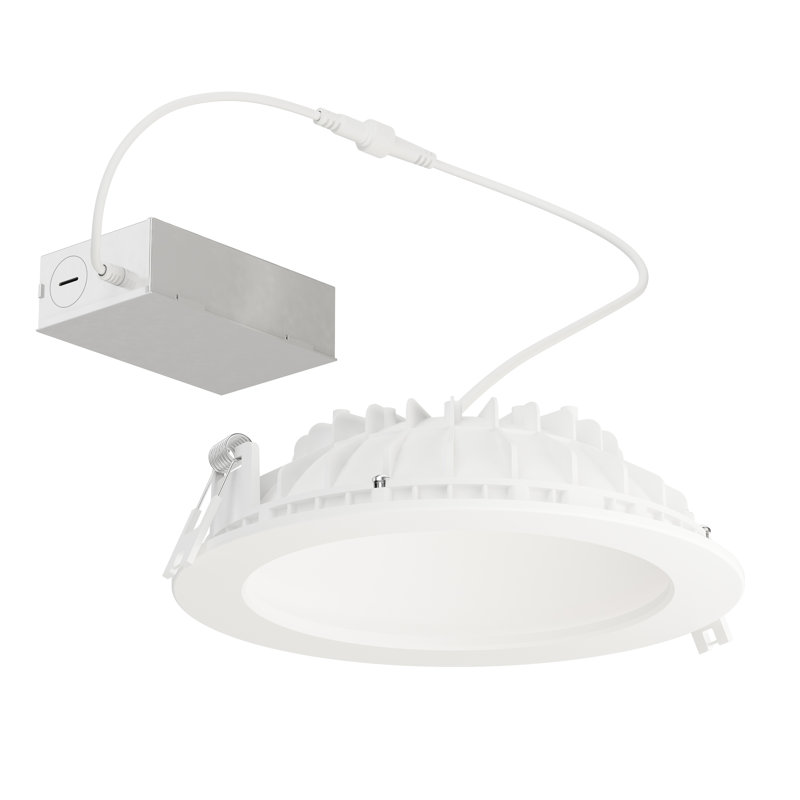 Plafonnier encastré en baie, H 2 po x l 6,75 po x P 6,75 po, 12 W