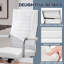 Chaise de travail ergonomique en similicuir Caileb-493789763