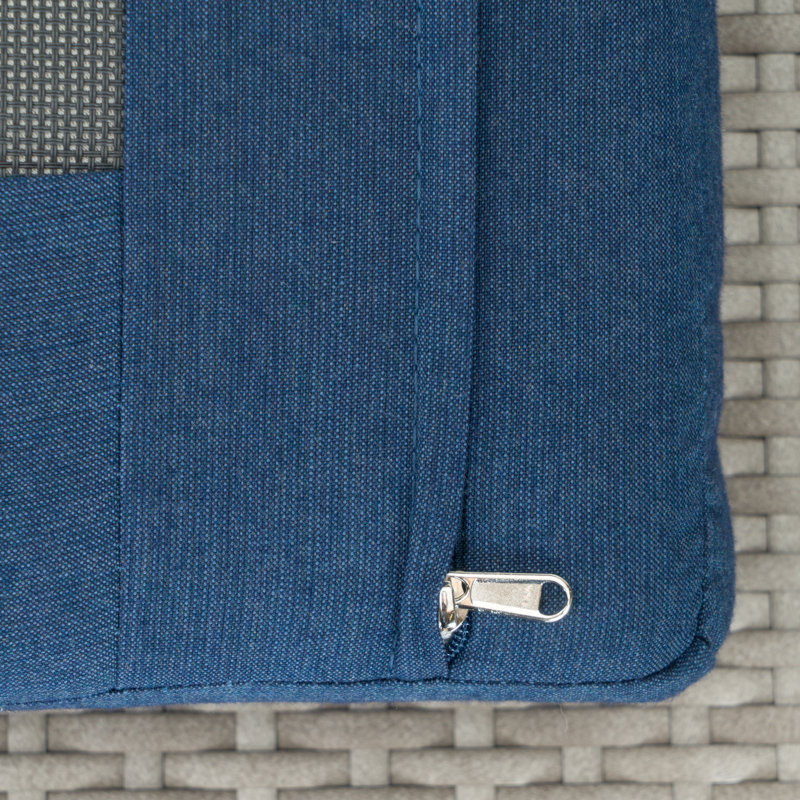 Chaises longues pivotantes en aluminium Ehrenfried, Spectre indigo Sunbrella®