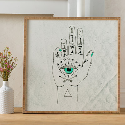 « eye see hamsa », impression encadrée