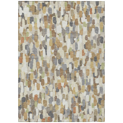 Machine Washable Indoor/Outdoor Chantille ACN2451 Casual Rug