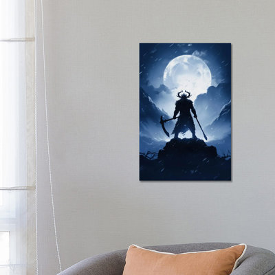 Viking Silhouette III by Durro Art - No Frame Gallery-Wrapped Canvas Giclée on Canvas