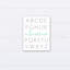« alphabet vrille », art sur toile