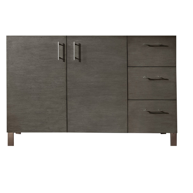 Dodie 48'' W Single Bathroom Vanity Base, Silver Oak