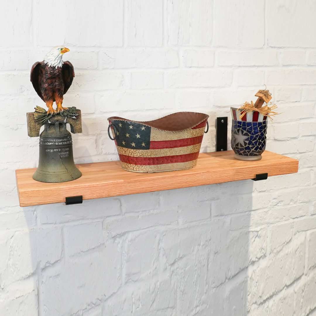Floating Shelves, USA Grown Solid Hardwood CONSDAN 