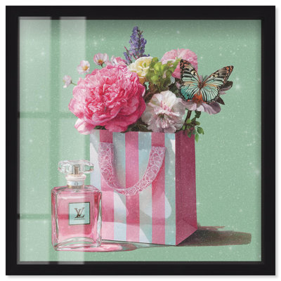 Printemps sac à main Glam Art Shadowbox Print par Art Remedy