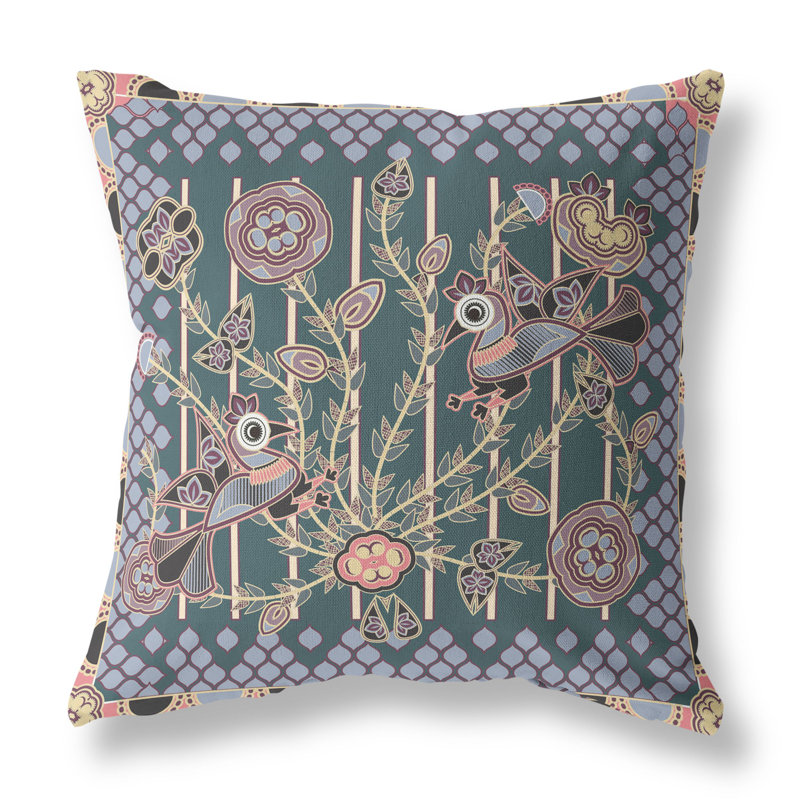 Housse et insert de coussin décoratif en polyester pour l'intérieur et l'extérieur, 18 po x 18 po