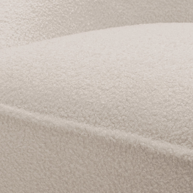 Chaise pivotante rembourrée Boucle