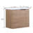 22" Bathroom Vanity with Ceramic Basin Sink Top, Wall-Mounted Bathroom Vanity with Soft Close Door-1945689648
