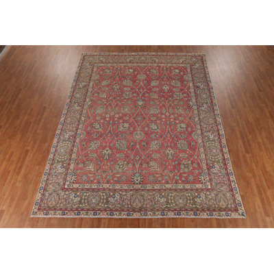 All-Over Pink Floral Traditional Area Rug 10x13