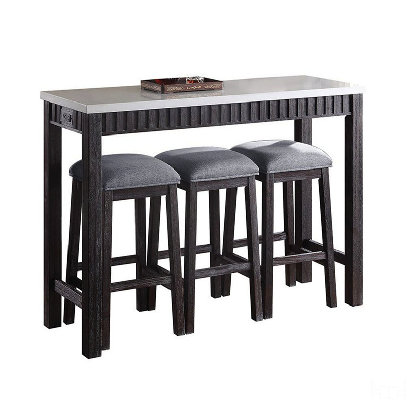 Ensemble de 4 tables de hauteur comptoir