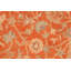 Tapis orange en laine noué à la main 6 pi 1 po x 9 pi 3 po Baccio