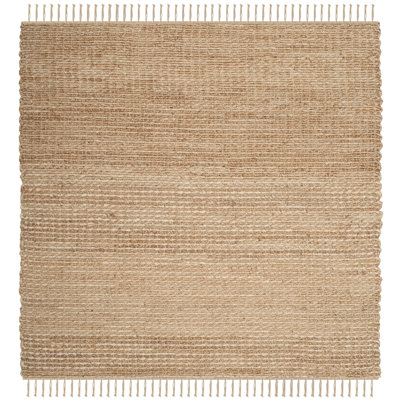 Uma Natural Fiber Hand Woven Jute Solid Color Rug