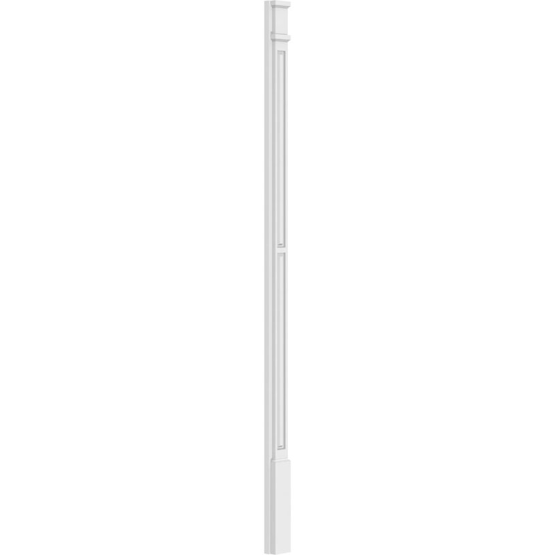 Pilastre en PVC TruCraft, 82 po, 4 po, Base et chapiteau décoratifs
