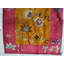 Small Scatter Size Yellow Color Antique Chinese Deco Throw Rug