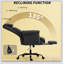 Fauteuil de bureau inclinable avec dossier haut, rembourrage ultra-confortable et repose-pieds intégré pour une détente et un soutien optimaux au bureau