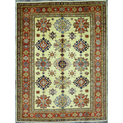Tapis de style tribal rétro fait à la main 6 x 8 Anatolian