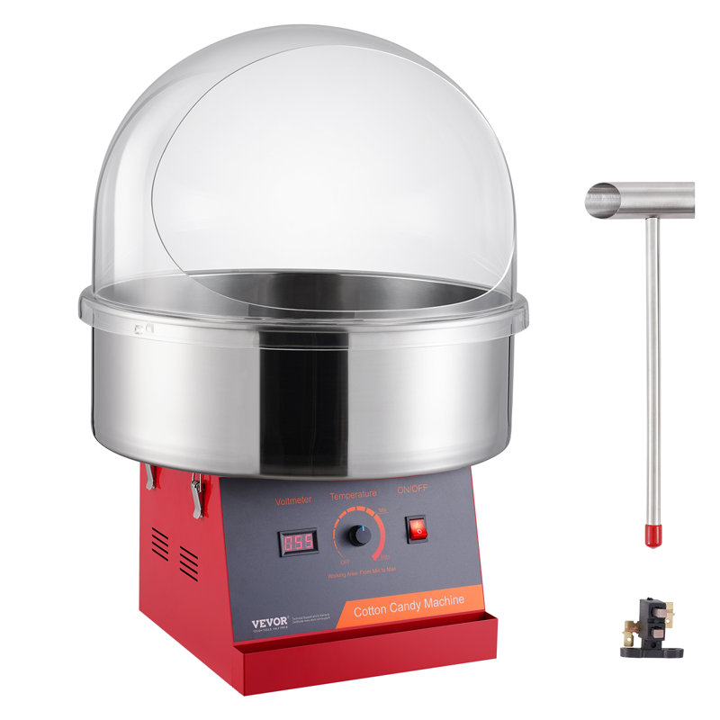 Machine à barbe à papa électrique de 1000 W de couleur rouge VEVOR, Rouge