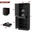 Armoire de salle de bain de 23,6 po x H 71 po x P 15,8 po avec 1 tiroir central et 4 portes-291557514