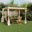 vidaXL Gazebo with Curtains 9.8'x9.8' Cream Steel-132907519