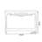 White Solid wood Rectangular  Console Table