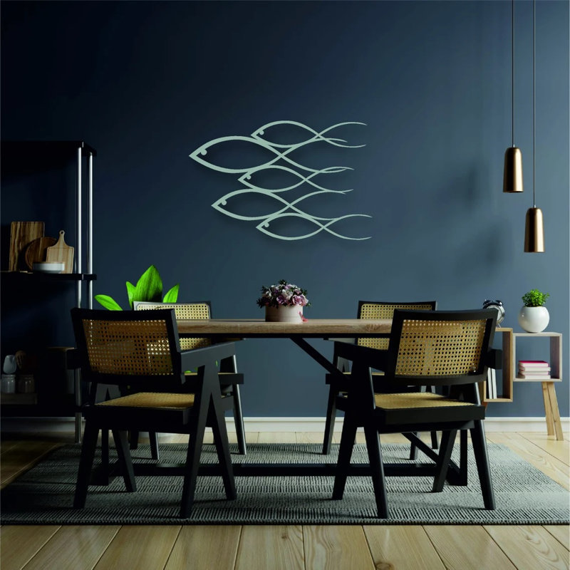 5 Piece Print, Silver, 60cm H x 40cm W