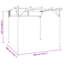 3m x 3m Steel Pergola