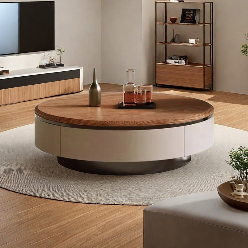 Modern simple round coffee table living room