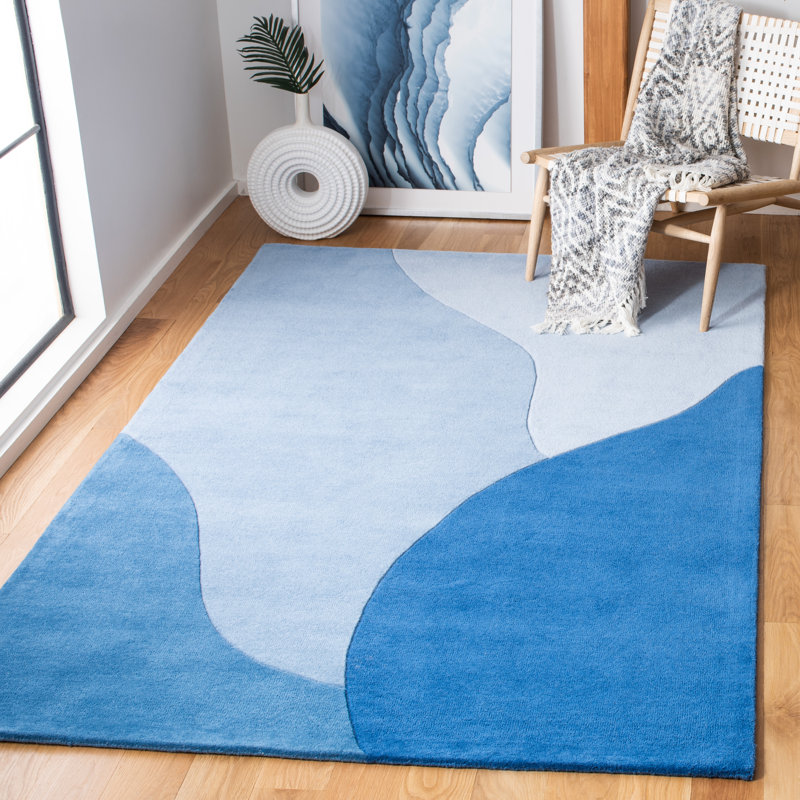 Heidenreich Hand Tufted New Zealand Wool Rug, Rectangle 6' x 9'