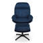Velvet Swivel With Footstool Armless-289316929