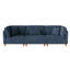 Seemab 3 - Piece Upholstered Corduroy Modular Sectional with Pillow Back and Solid Wood Legs