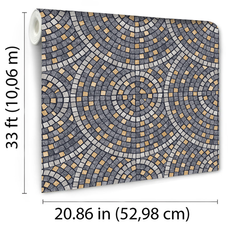 Papier peint mosaïque mirage, Green