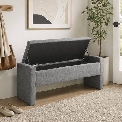 Modern Bed End Bench with Storage