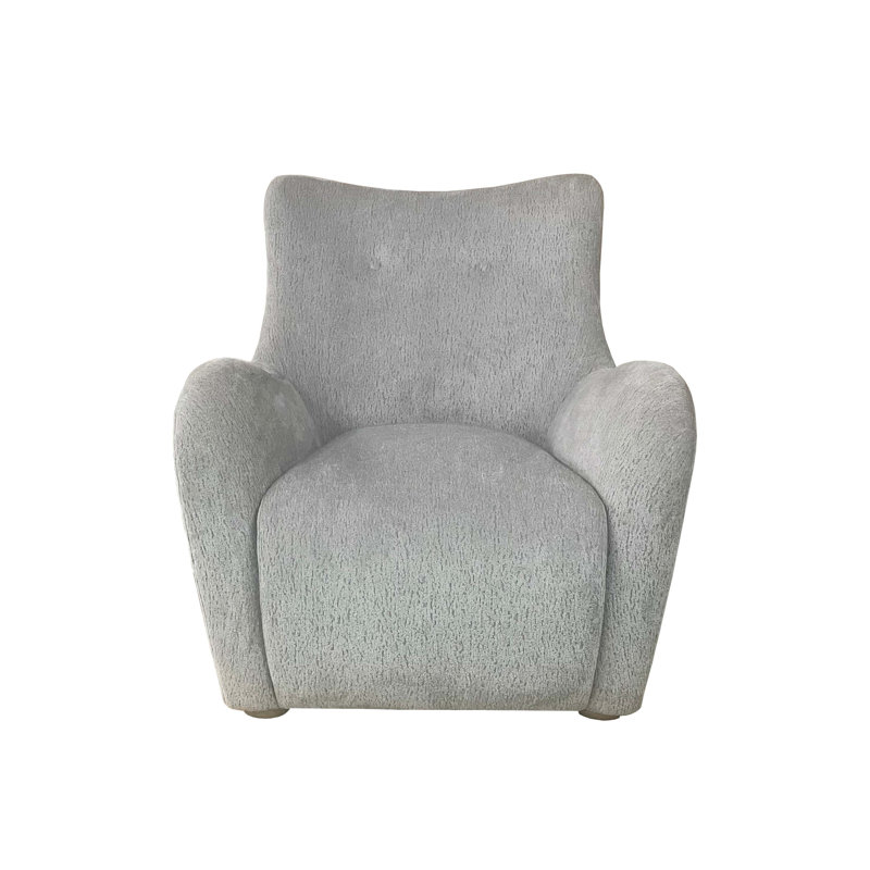 Chaise d'appoint pivotante en tissu Zinc Ed