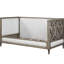 Artesia Tan Fabric & Salvaged Natural Finish Daybed