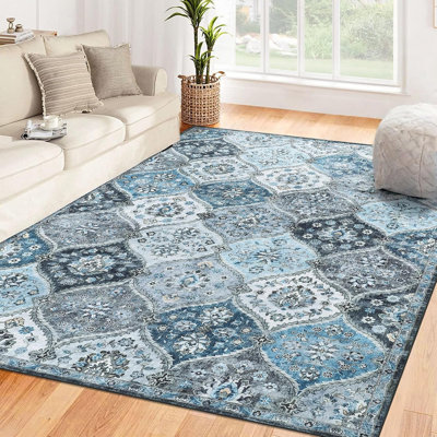 Striped Machine Tufted Area Rug