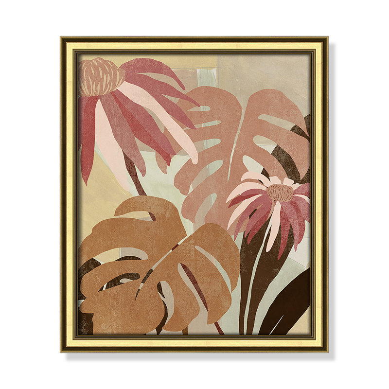 Kathleen - Peinture encadrée, Or, L 14,25 po x H 16,25 po
