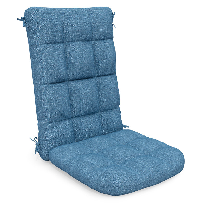  Wolak Outdoor Olefin Seat/Back Cushion for Patio Seats, Navy