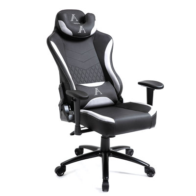 AJS Adjustable Reclining Ergonomic Faux Leather Swiveling PC & Racing Game Chair