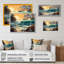 Bright Sun Majestic Waves II sur impression sur toile-88540839-88540845