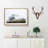 The Swiss Alps with a Flock of Birds in Abstract - Picture Frame Graphic Art Print-55770998-55770997