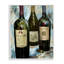 Trio de bouteilles de vin étiquetées, estampe numérique, design par Lanie Loreth-896180691-896180692