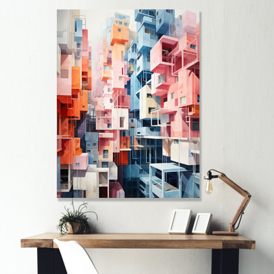 " Multicolor Cubic Skyscrapers Cityscape I "