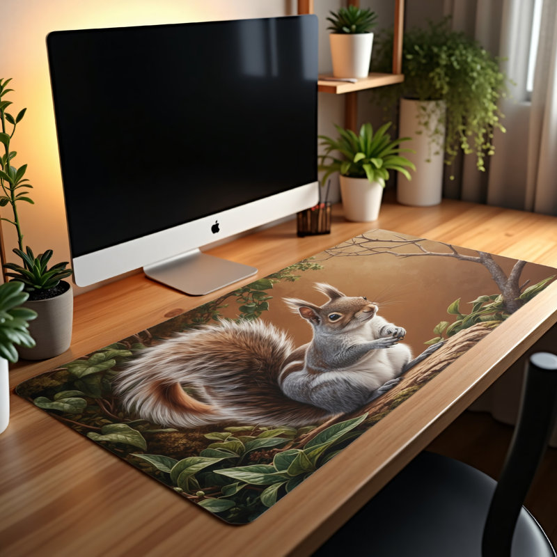 Polyester Desk Pad, 14.4x12.1