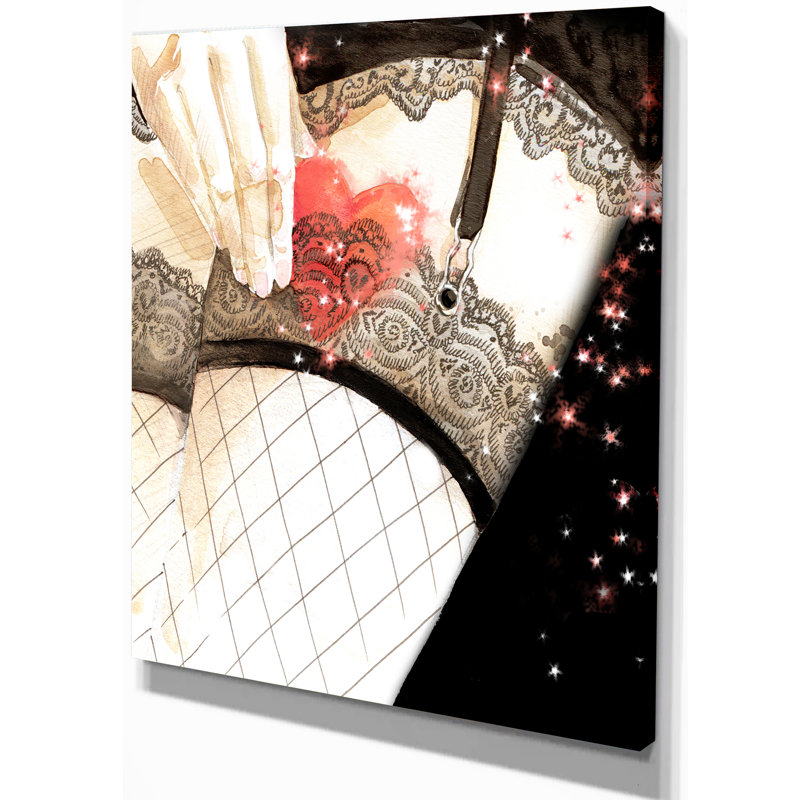 Femmes sexy - impression sur toile tendue, H 20 po x l 12 po x P 1po