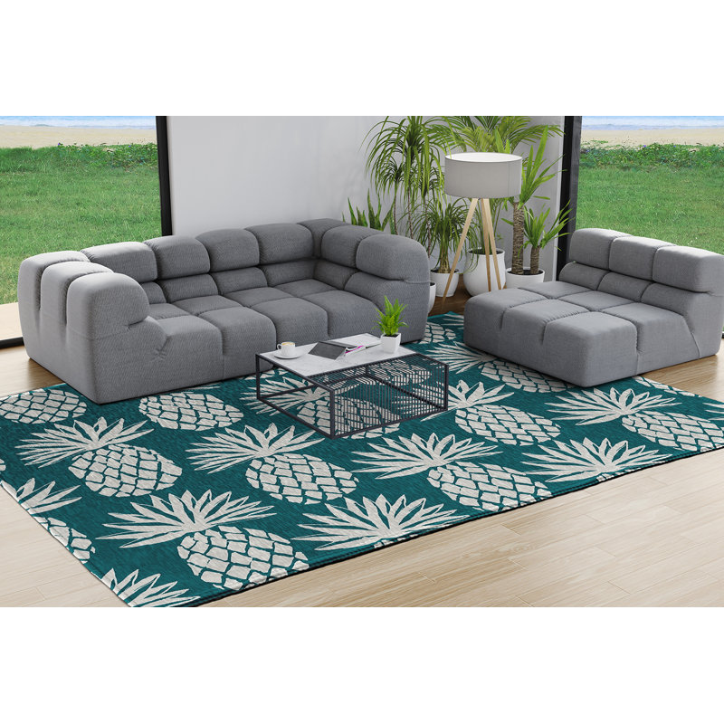 Yoshida Chenille Floral Indoor Rug, Rectangle 8' x 10'