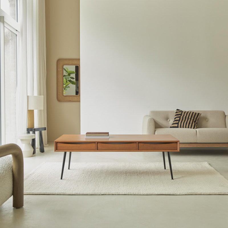 Simen Solid Wood Coffee Table
